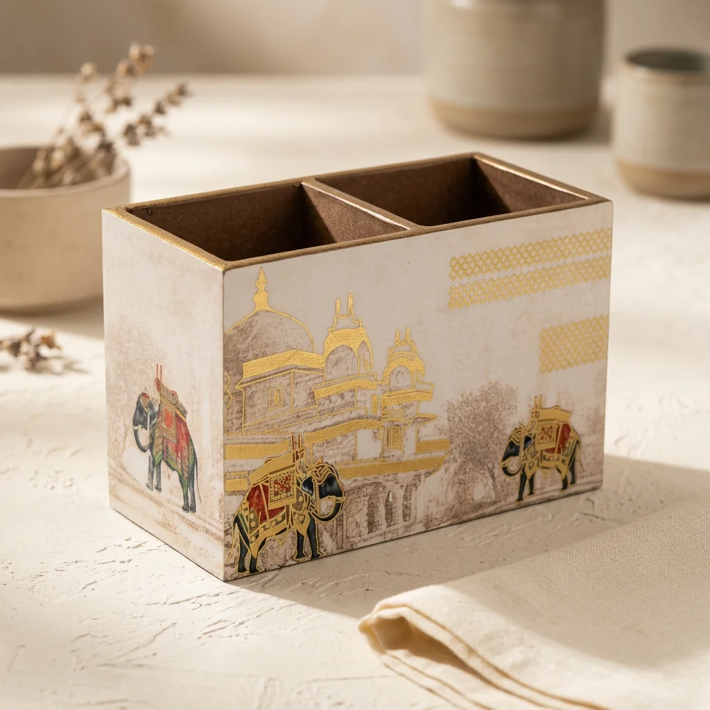 Cutlery Holder in Gajraj design