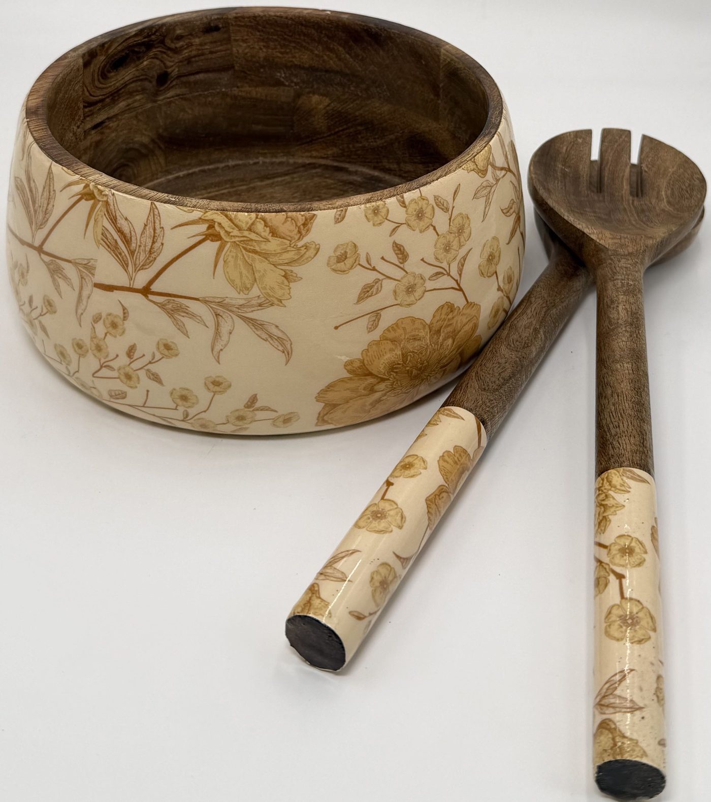 Salad Bowls in the Golden Botanica design