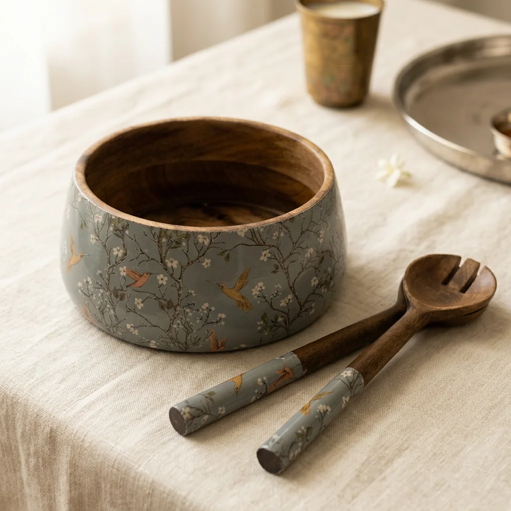 Salad Bowls in Birdsong design
