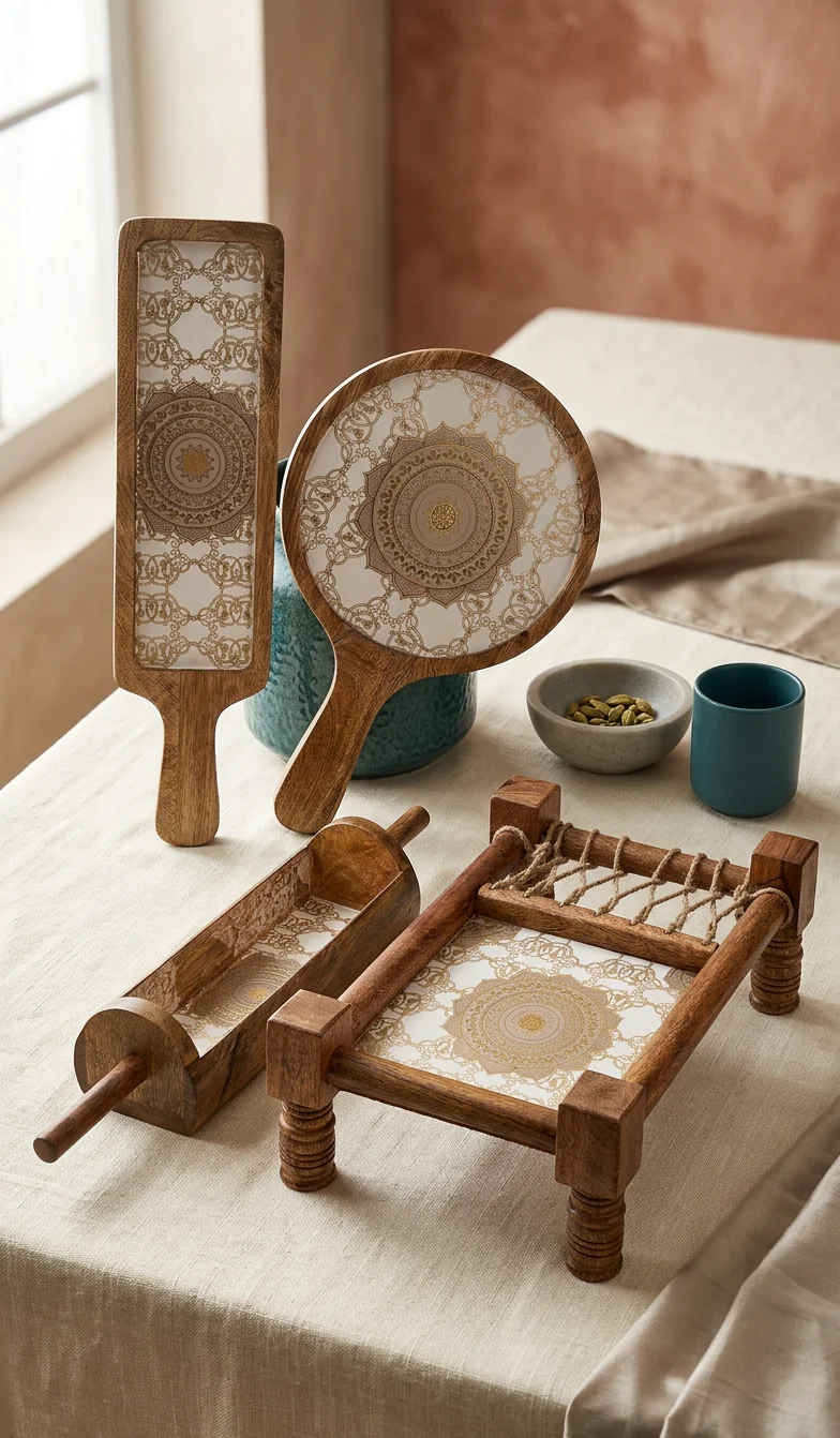 Khatiya Platter Set in Taj design