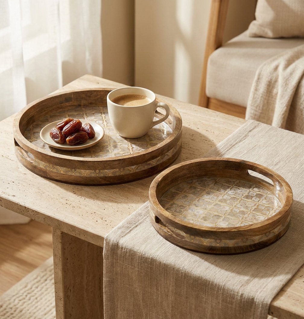 2 PC Tray Set 15MM (RN) in Jaali design
