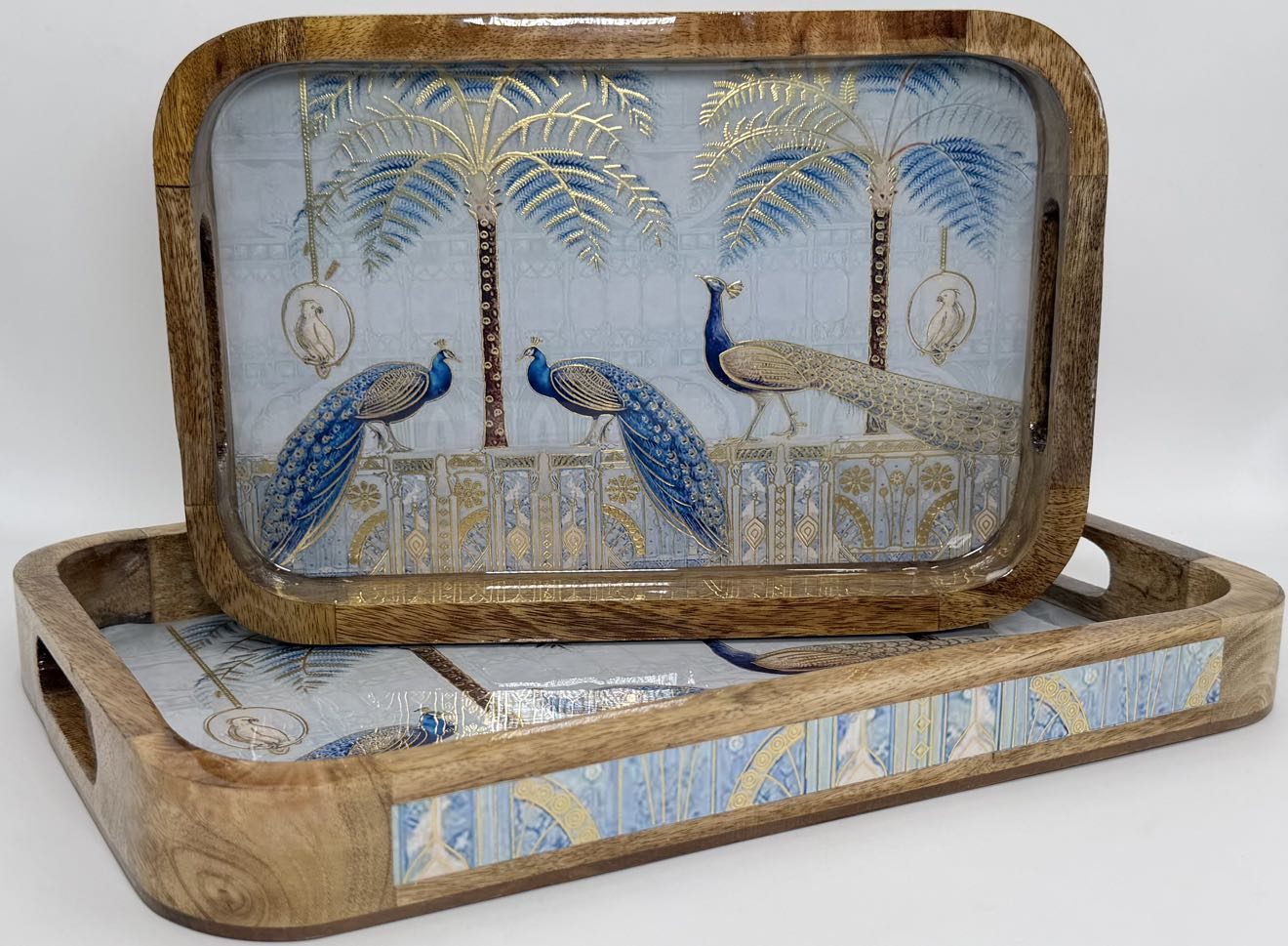 2 PC Tray Set 15MM (KG) in the Mayura design
