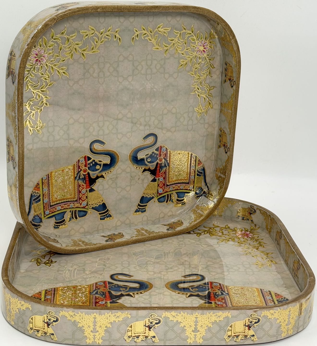 2 PC Tray Set (SMKG) in the Gaj design