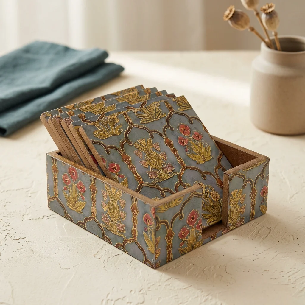 Coaster Set in Guljaal design