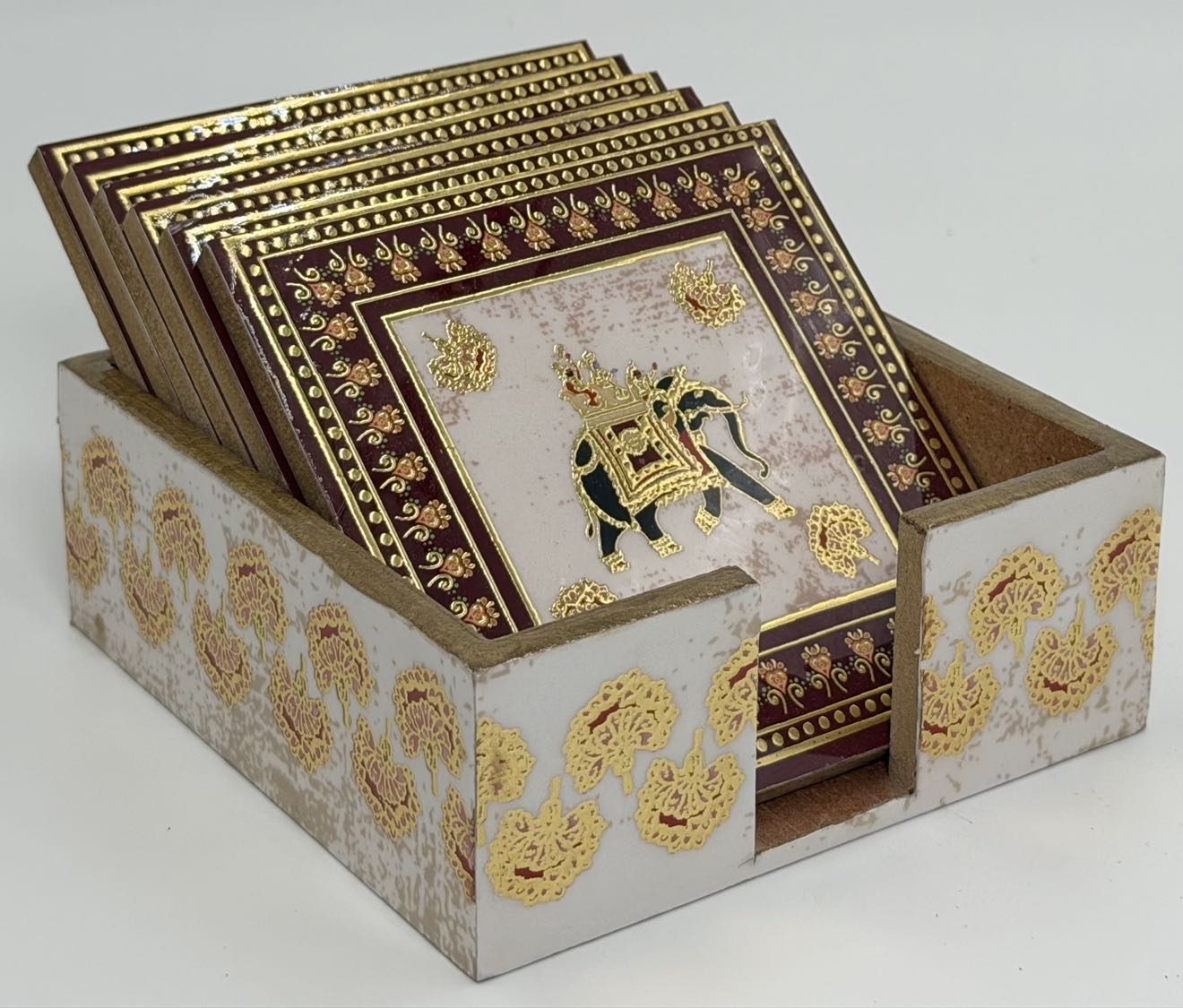 Coaster Set in the Shikar design