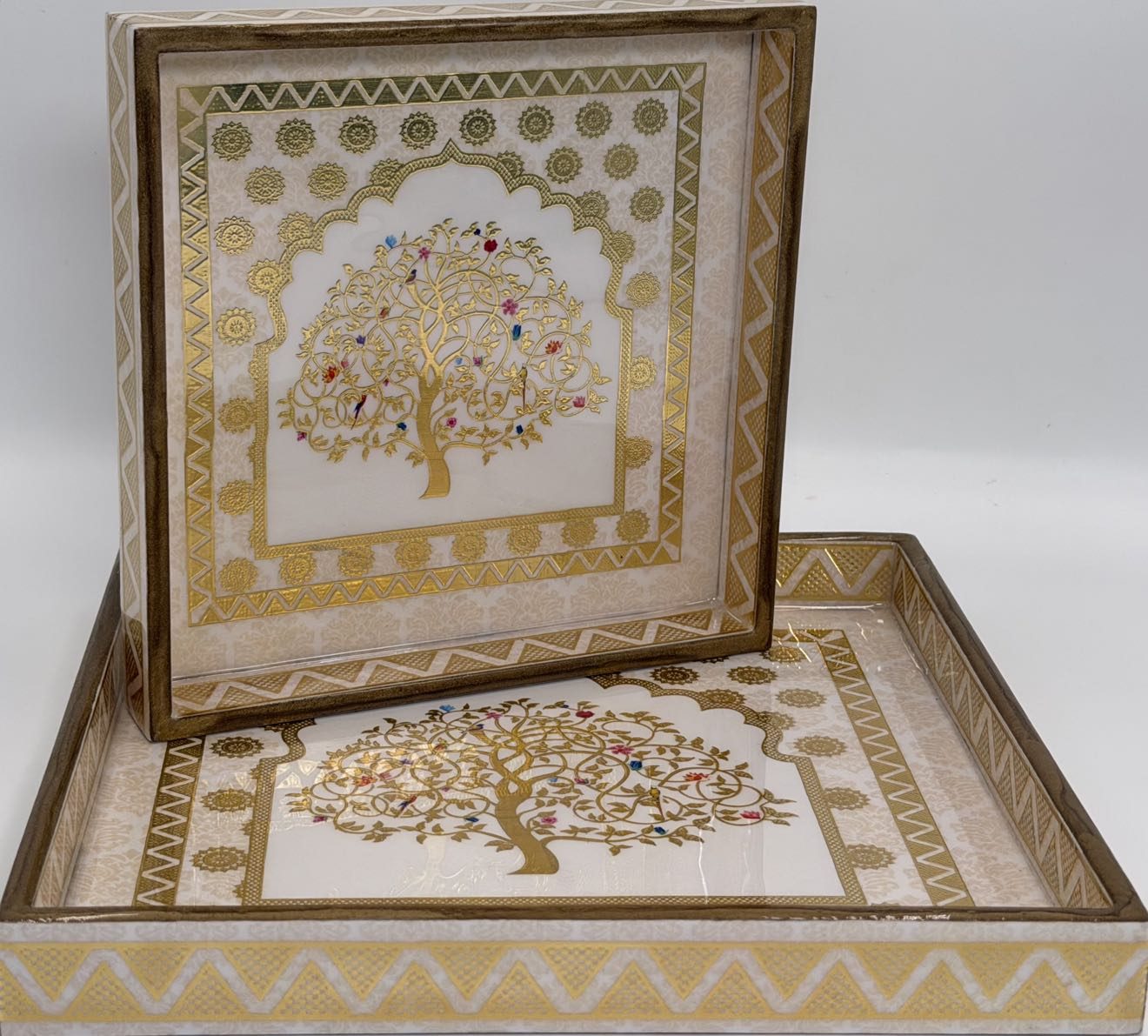 2 PC Tray Set (SMSQ) — Vriksha — Product view