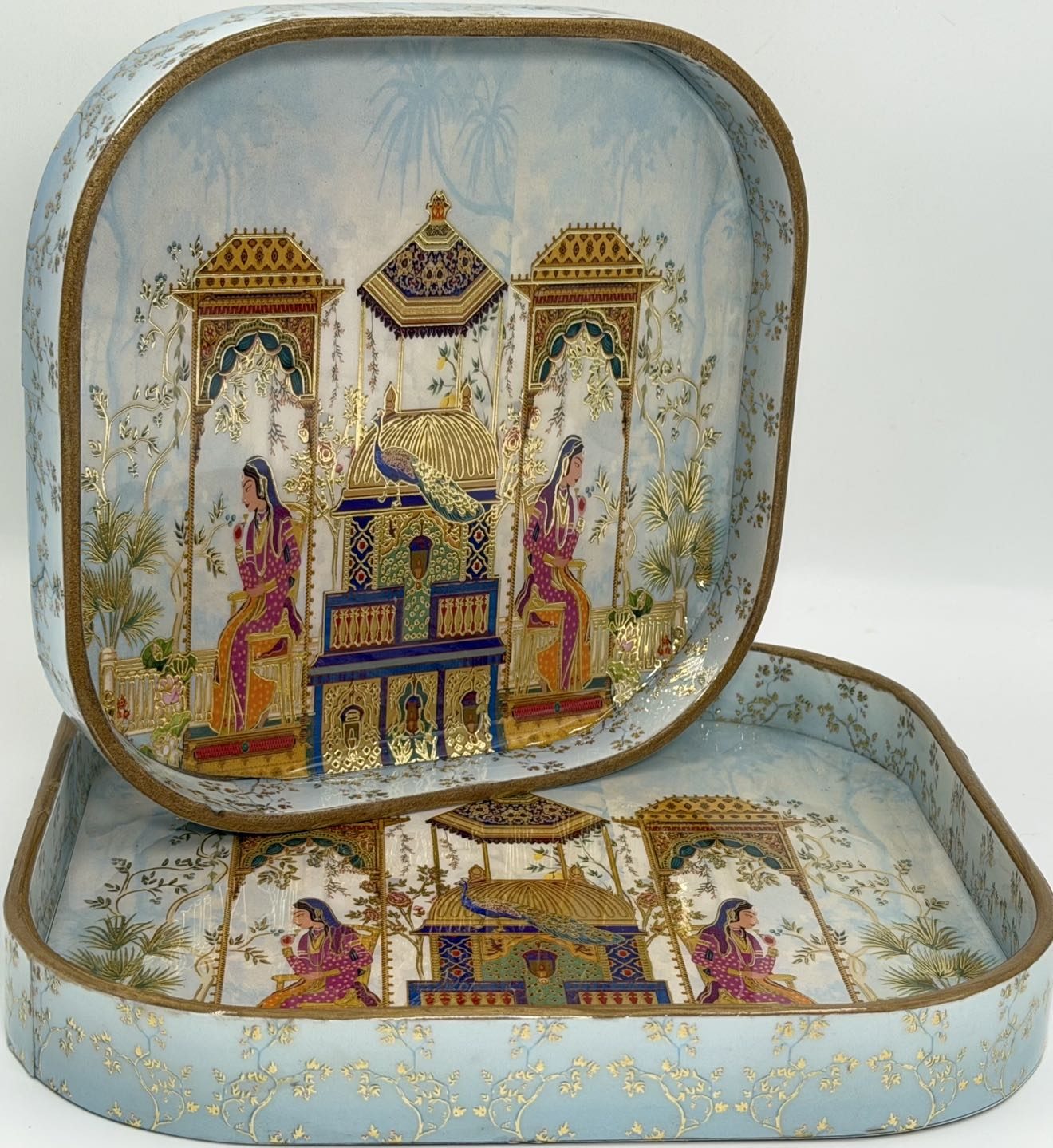 2 PC Tray Set (SMKG) in the Rajmahal design