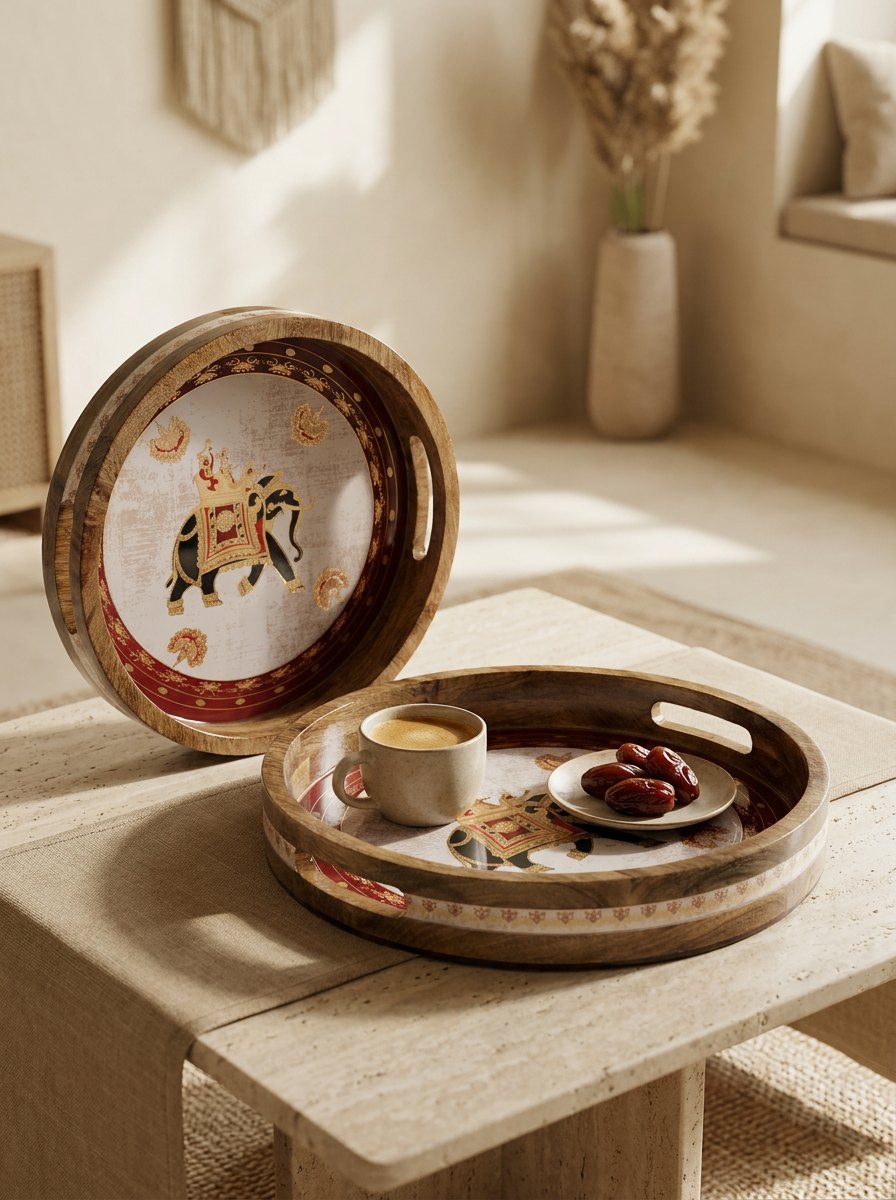 2 PC Tray Set 15MM (RN) in Shikar design