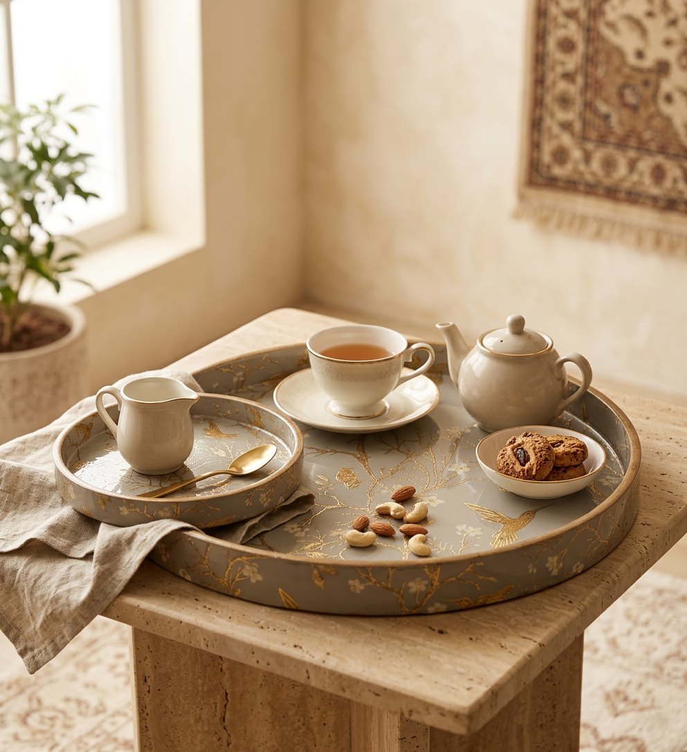 2 PC Tray Set (SMRN) — Bel — Lifestyle 1