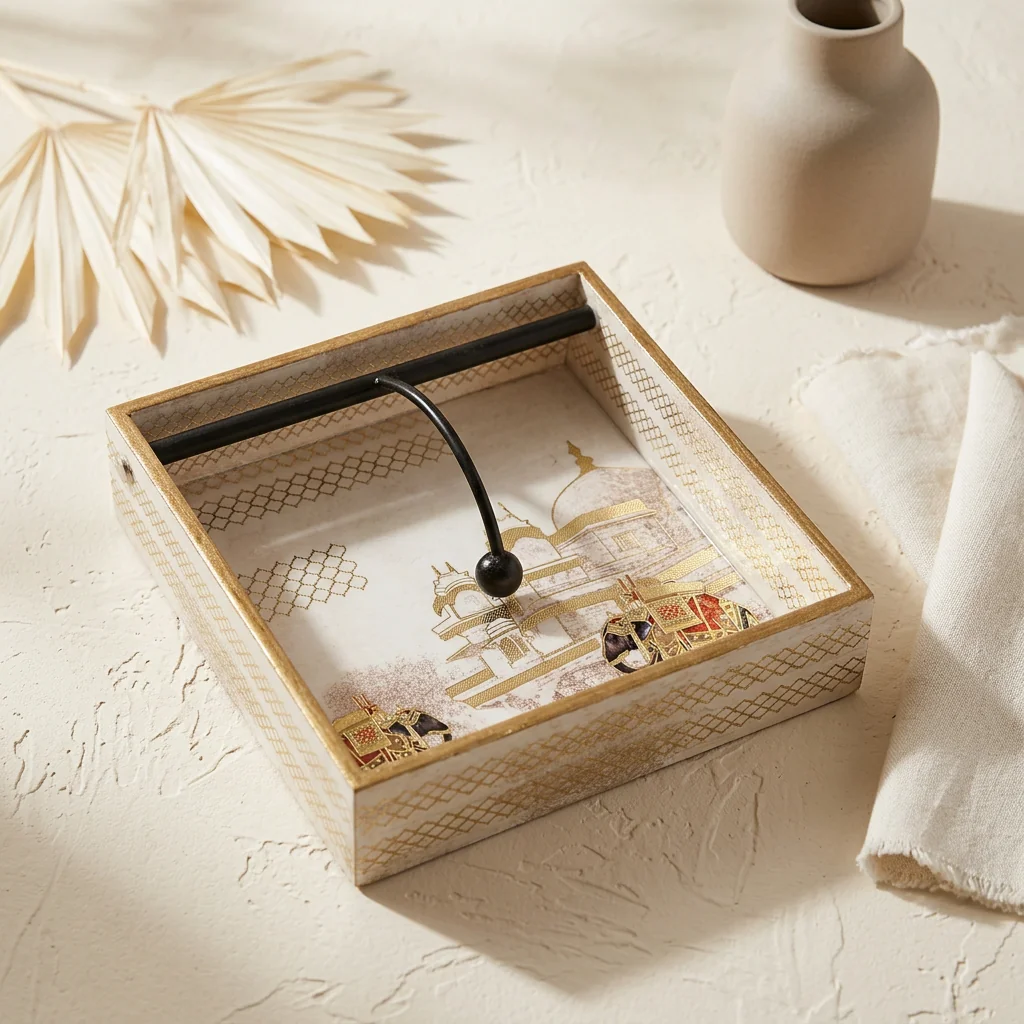 Napkin Holder in Gajraj design
