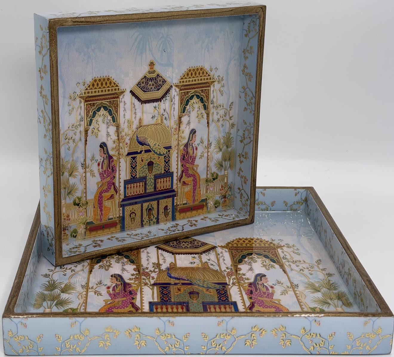 2 PC Tray Set (SMSQ) in the Rajmahal design