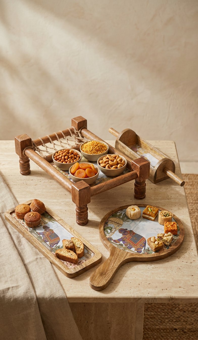 Khatiya Platter Set in Darbar design