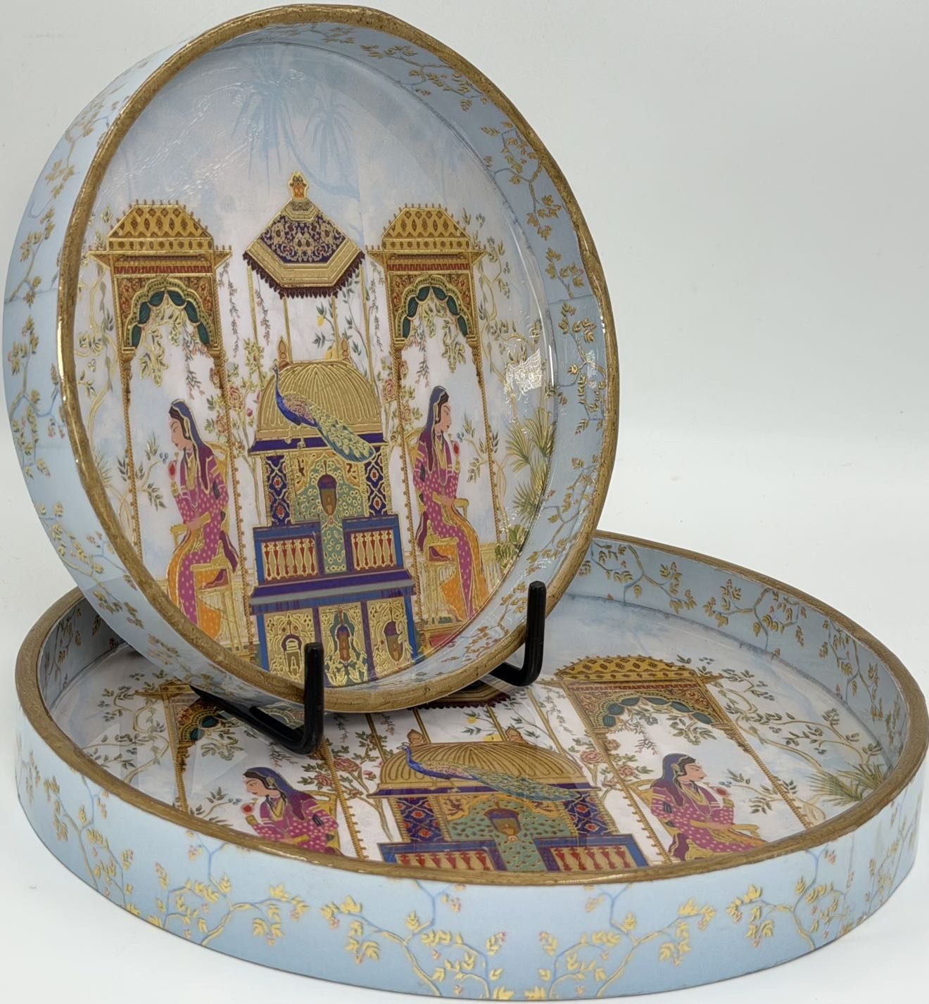 2 PC Tray Set (SMRN) in the Rajmahal design