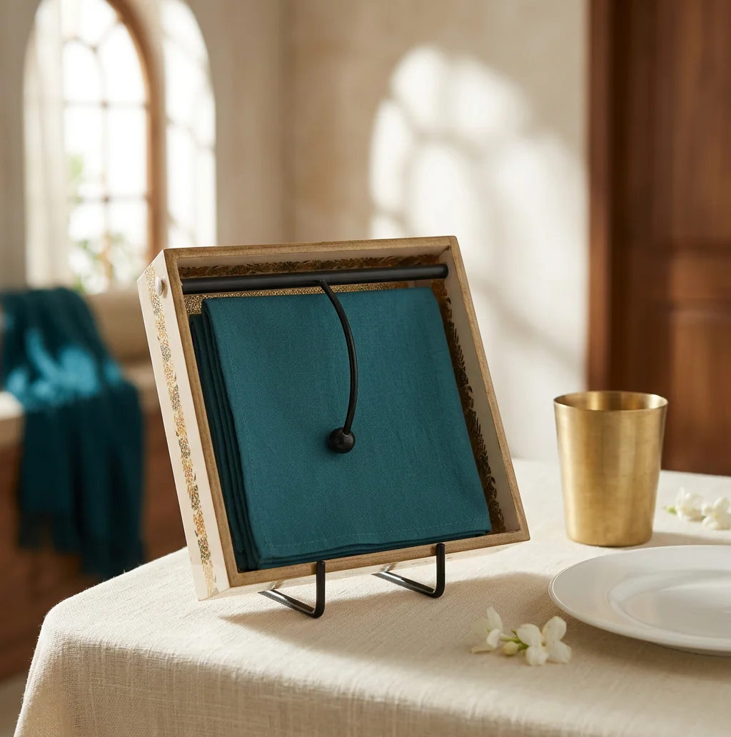 Napkin Holder in Shalimar design