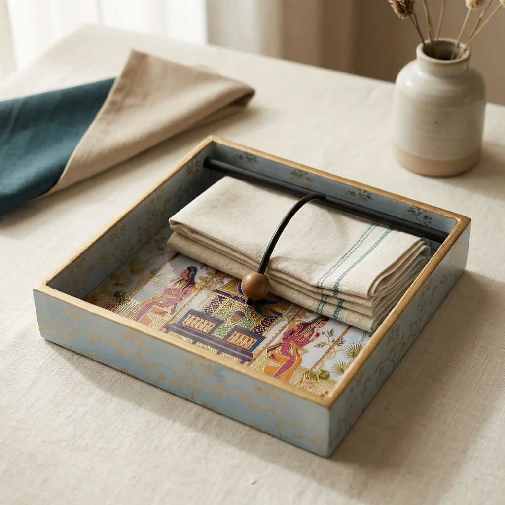 Napkin Holder in Rajmahal design