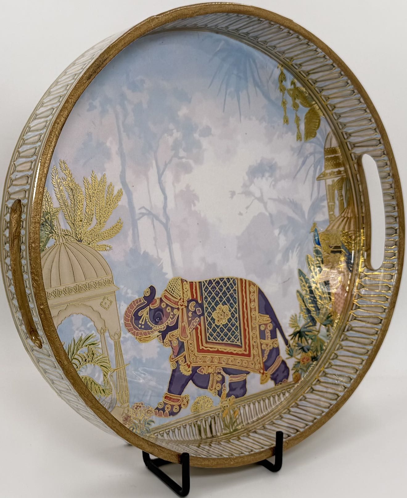Round Trays (SL) 12" in the Darbar design