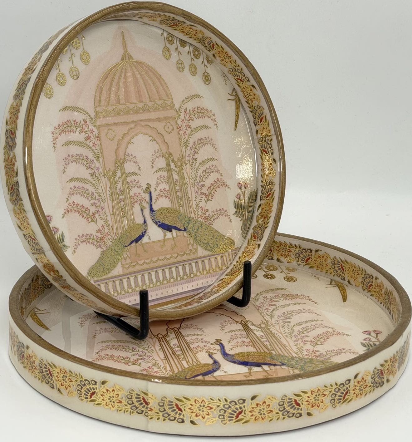 2 PC Tray Set (SMRN) in the Shalimar design