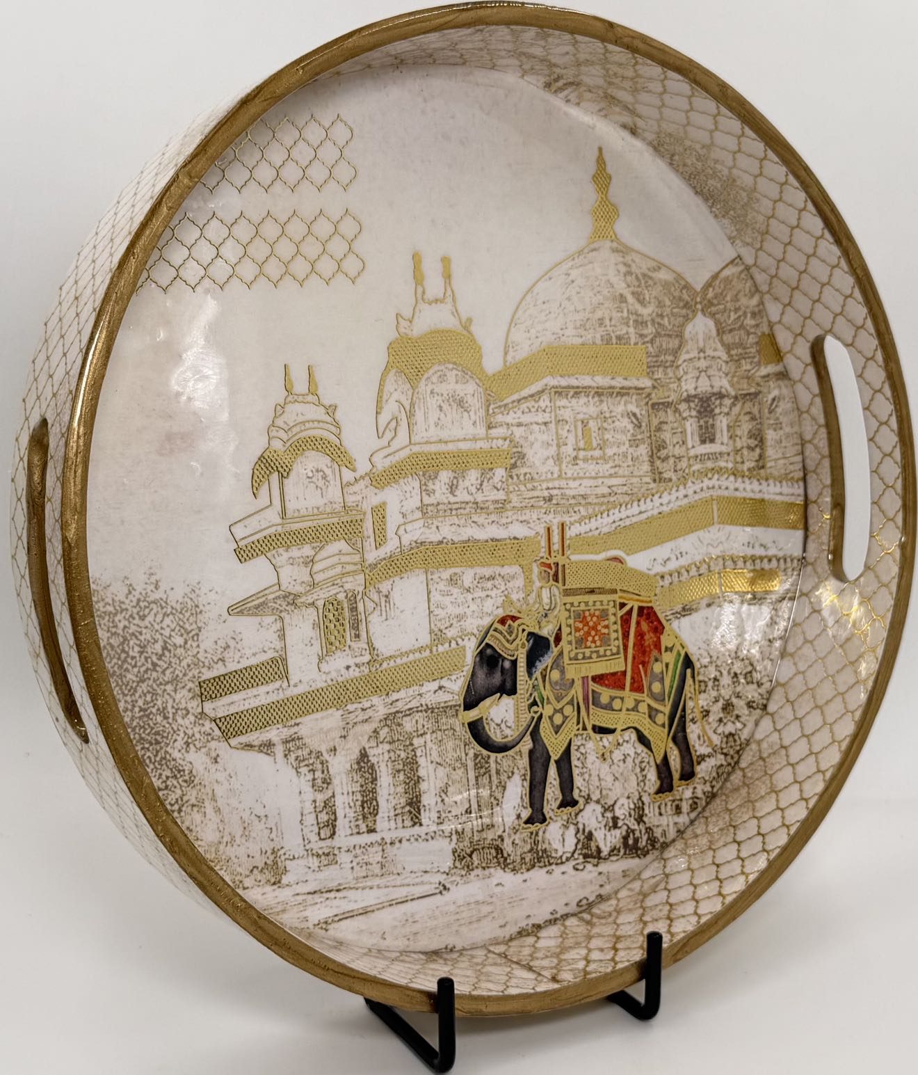 Round Trays (SL) 12" in the Gajraj design