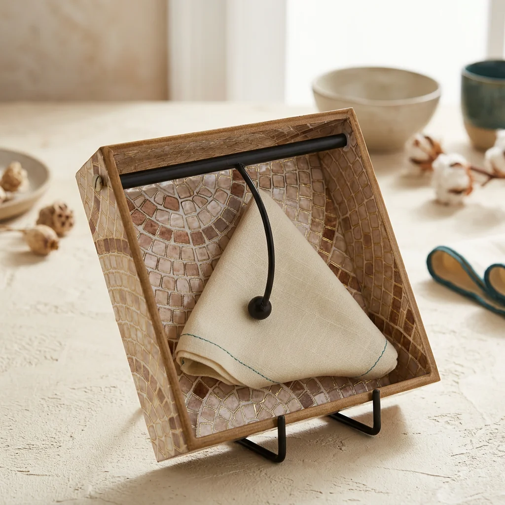 Napkin Holder in Mother of Pearl design