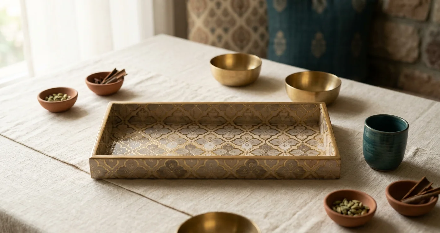 Pan Tray in Jaali design