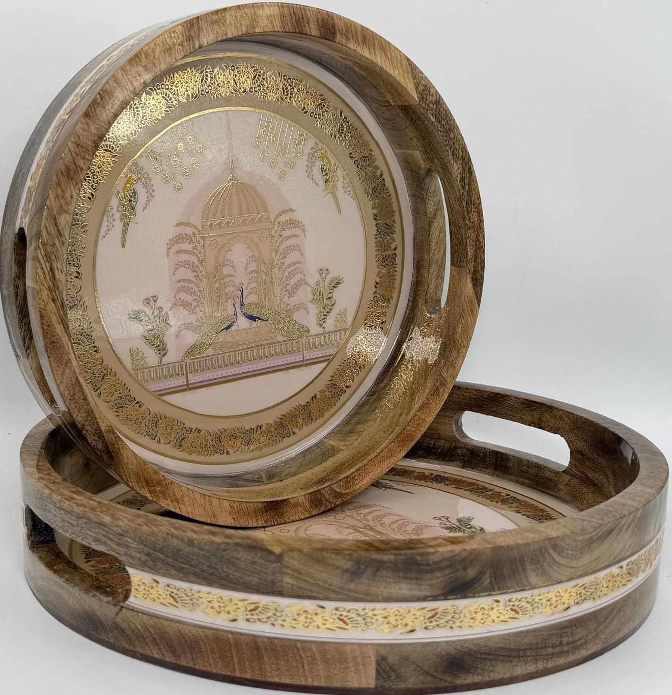 2 PC Tray Set 15MM (RN) in the Shalimar design