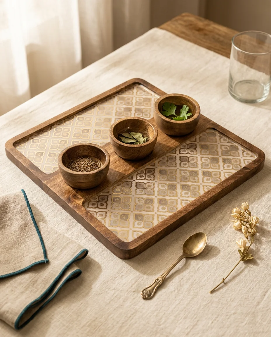 3 Bowl Platter (SQ) — Jaali — Lifestyle 1
