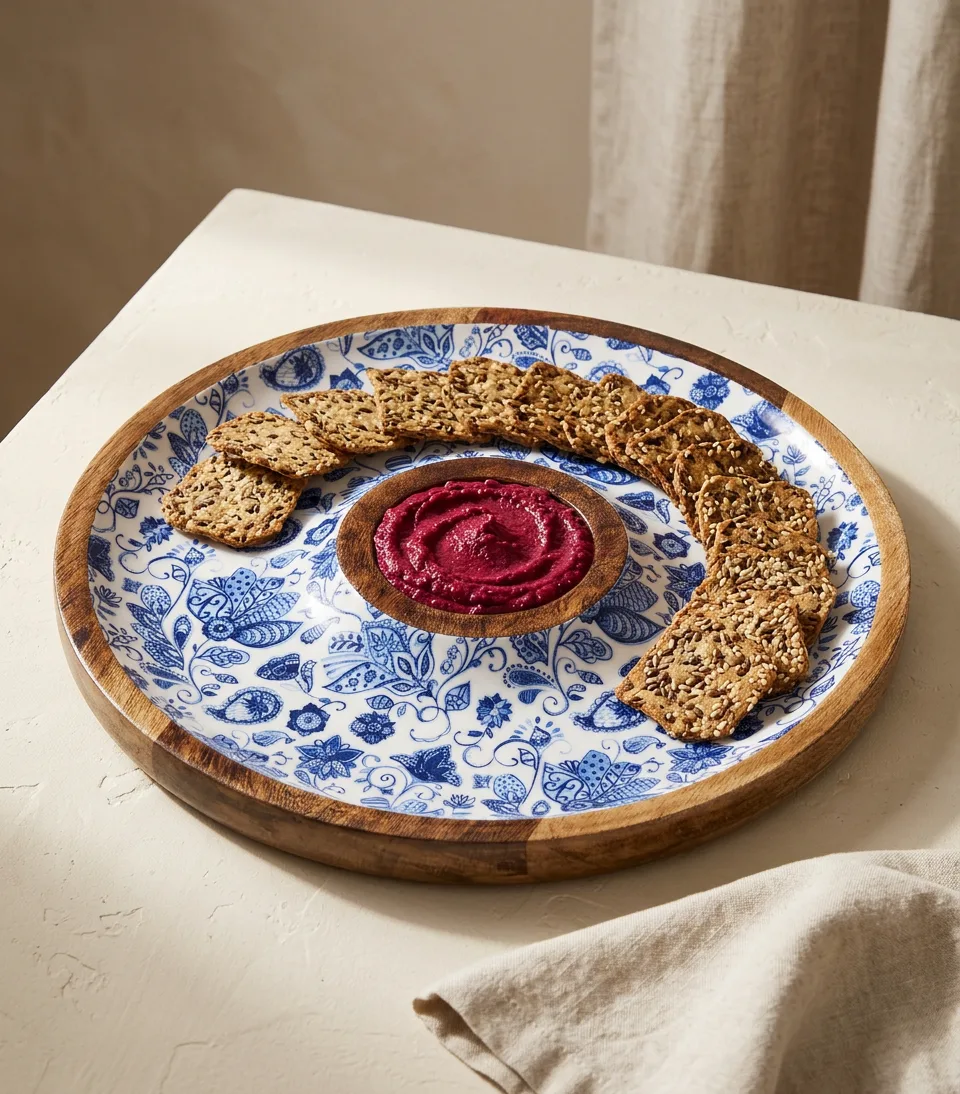 Chip Dip CB in Blue Paisley design