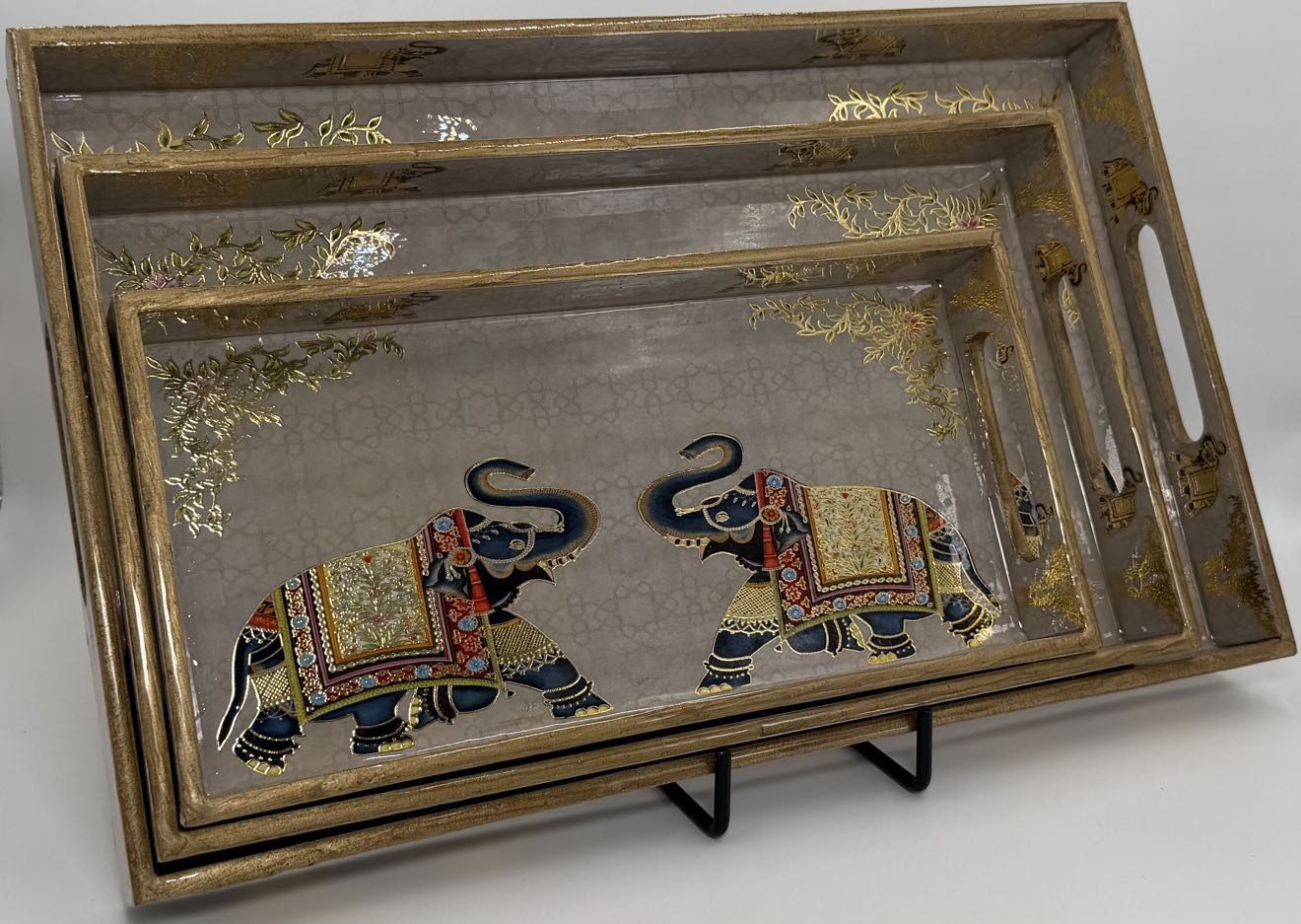 3 PC Tray Set 16x10" in the Gaj design