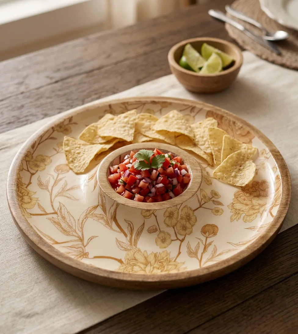 Chip Dip CB in Golden Botanica design