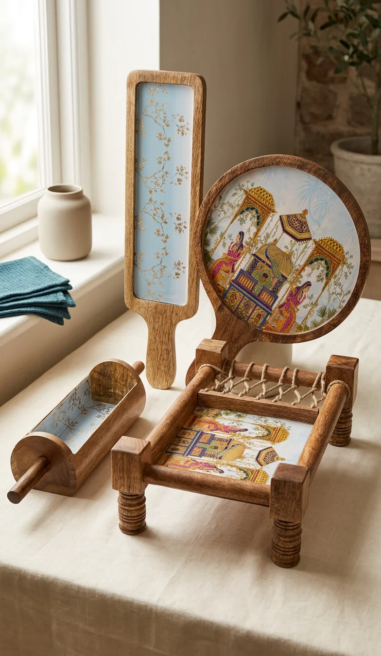Khatiya Platter Set in Rajmahal design
