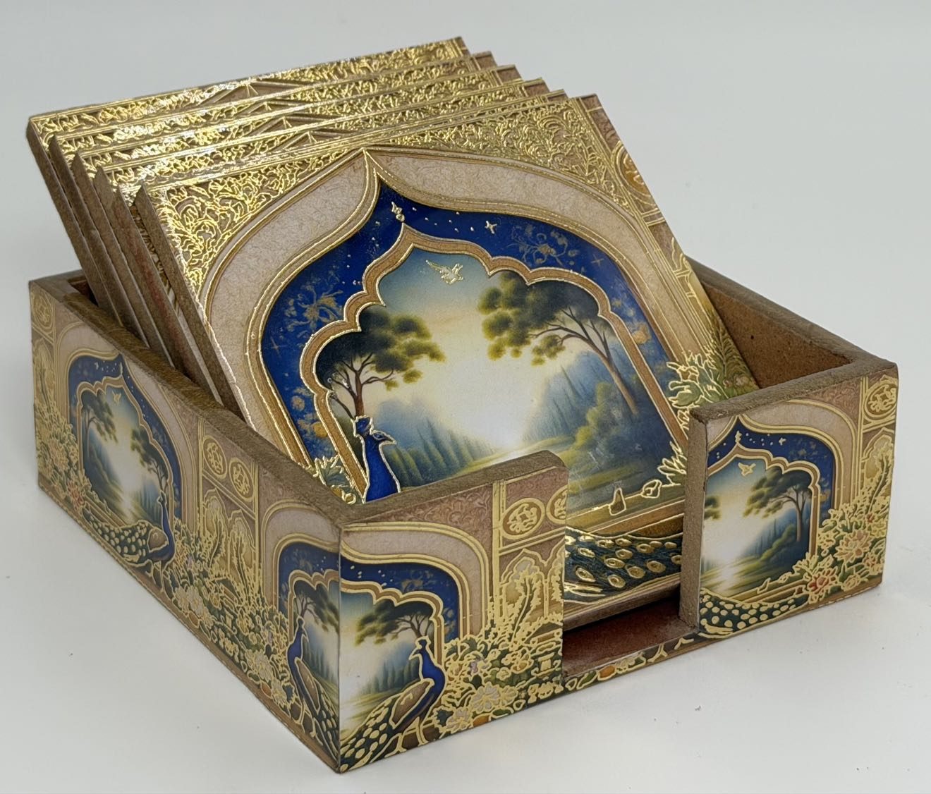 Coaster Set in the Bagh design