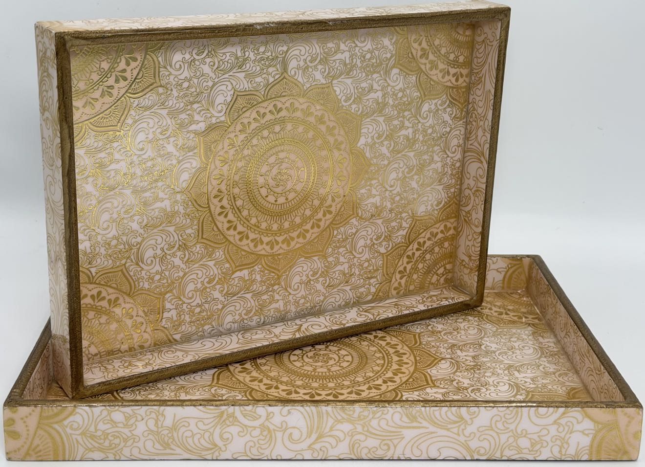 2 PC Tray Set (SMRCT) in the Taj design