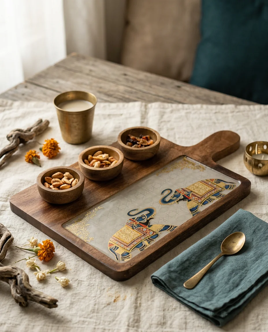 3 Bowl Platter in Gaj design