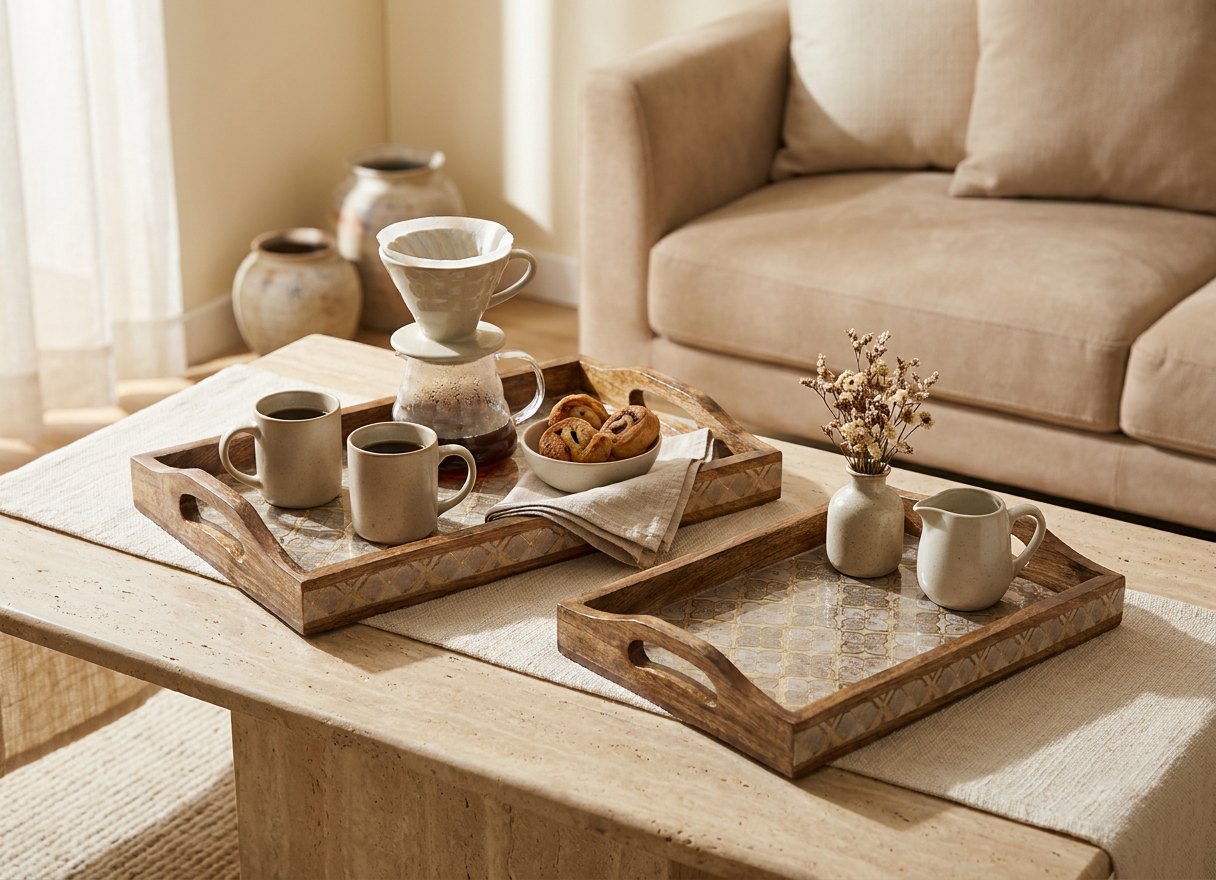 2 PC Tray Set 15MM (HH) in Jaali design