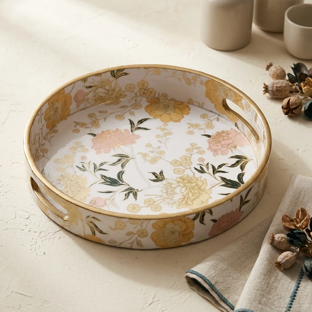 Round Trays (SL) 12" in Guldasta design