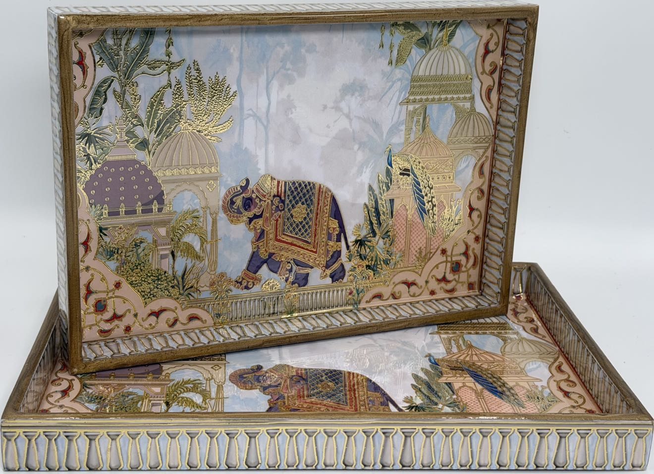 2 PC Tray Set (SMRCT) in the Darbar design