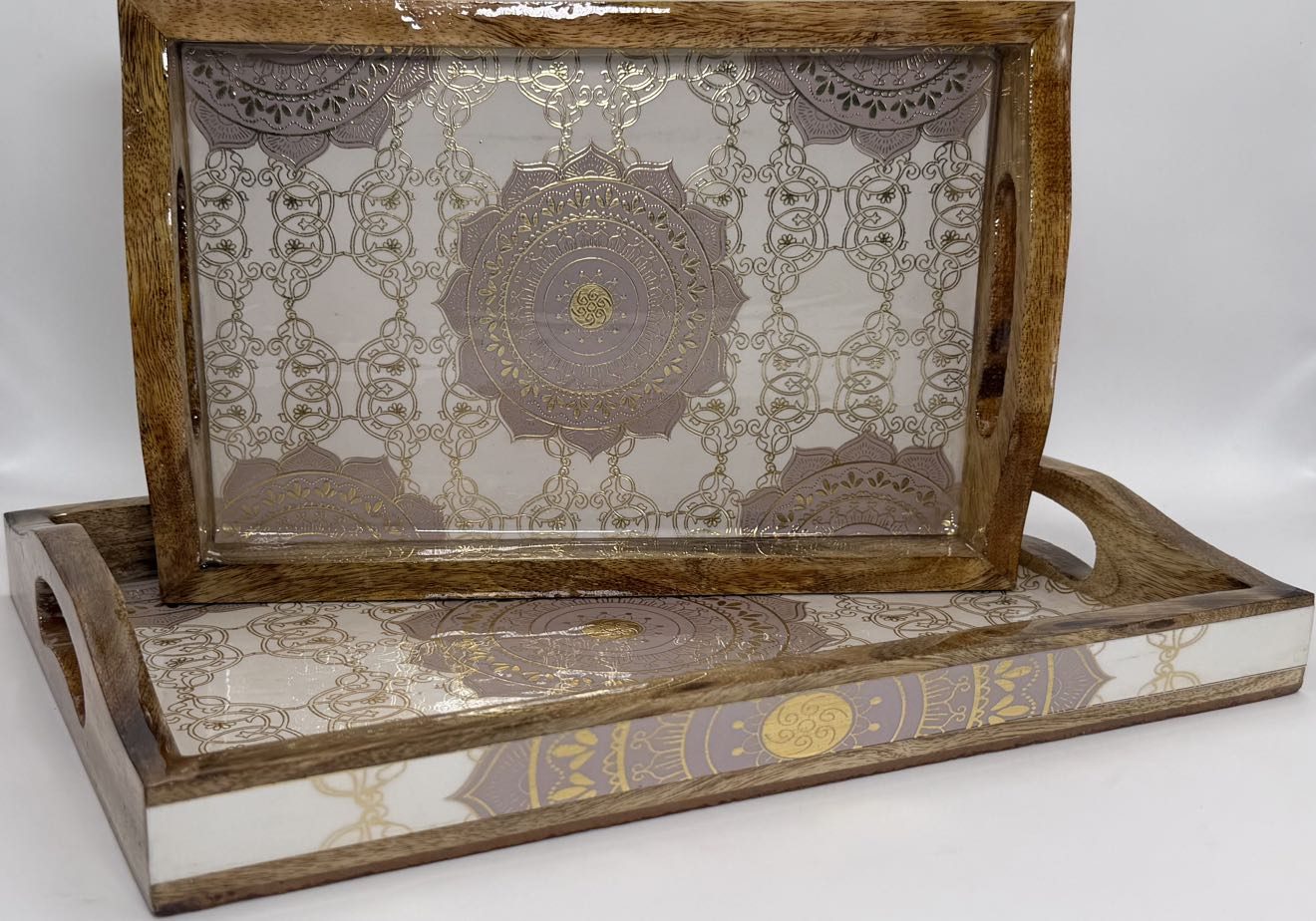 2 PC Tray Set 15MM (HH) in the Taj design