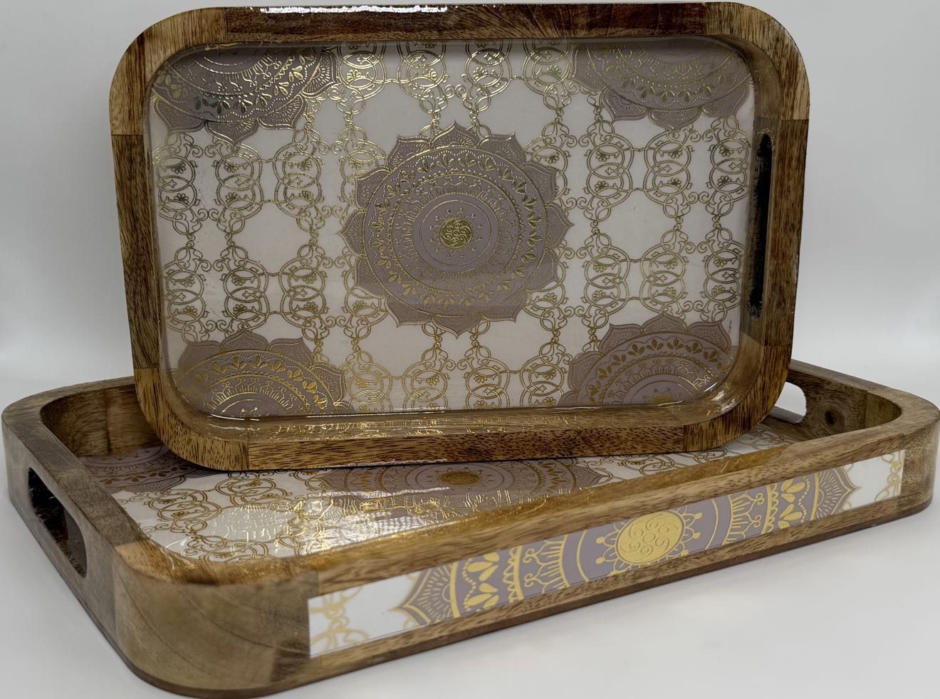 2 PC Tray Set 15MM (KG) in the Taj design