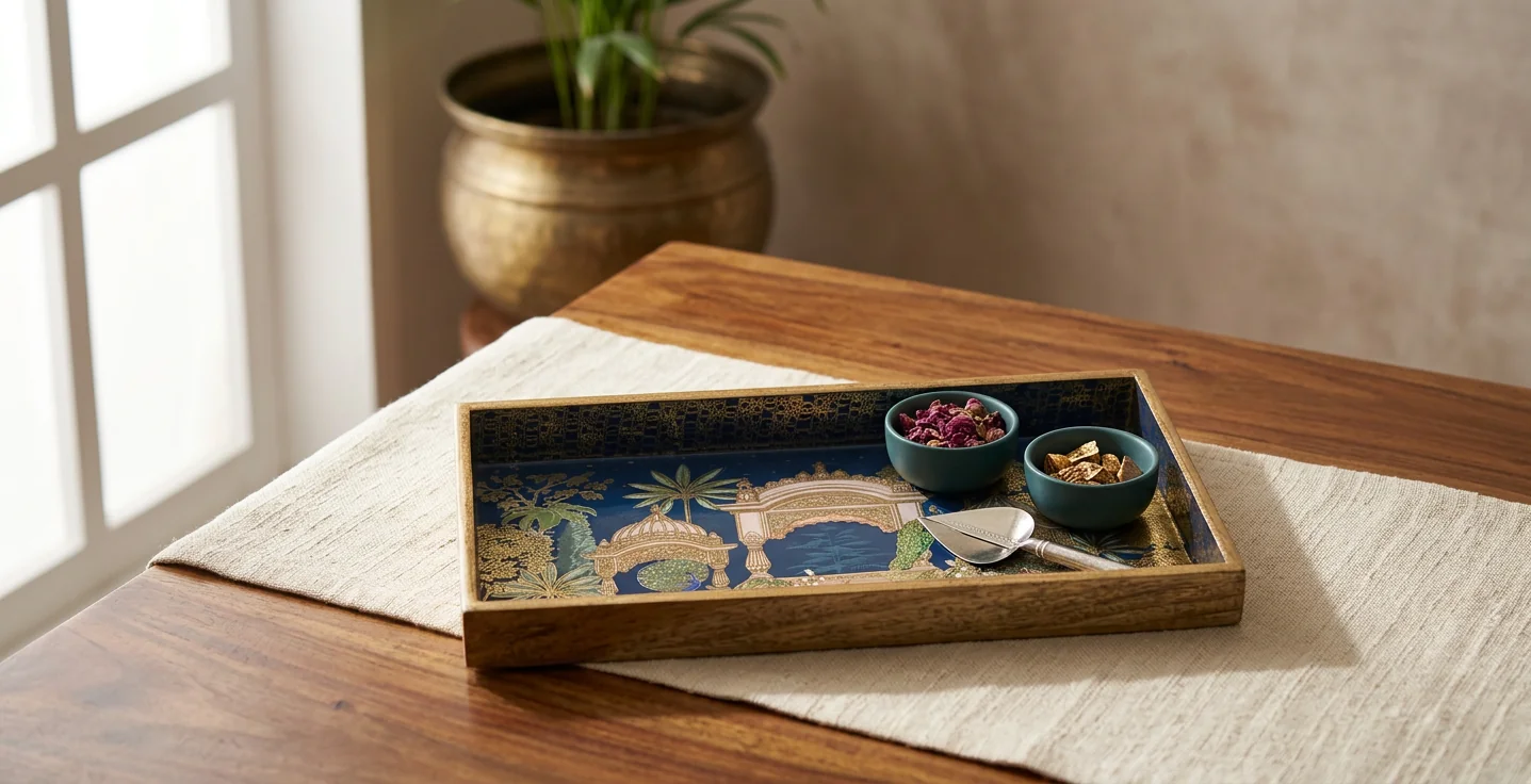 Pan Tray in Mehraab design