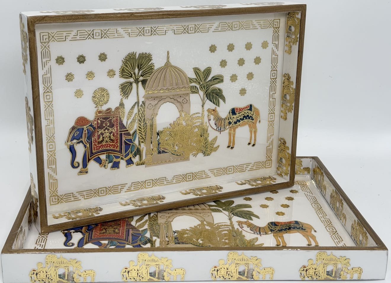 2 PC Tray Set (SMRCT) in the Karavan design