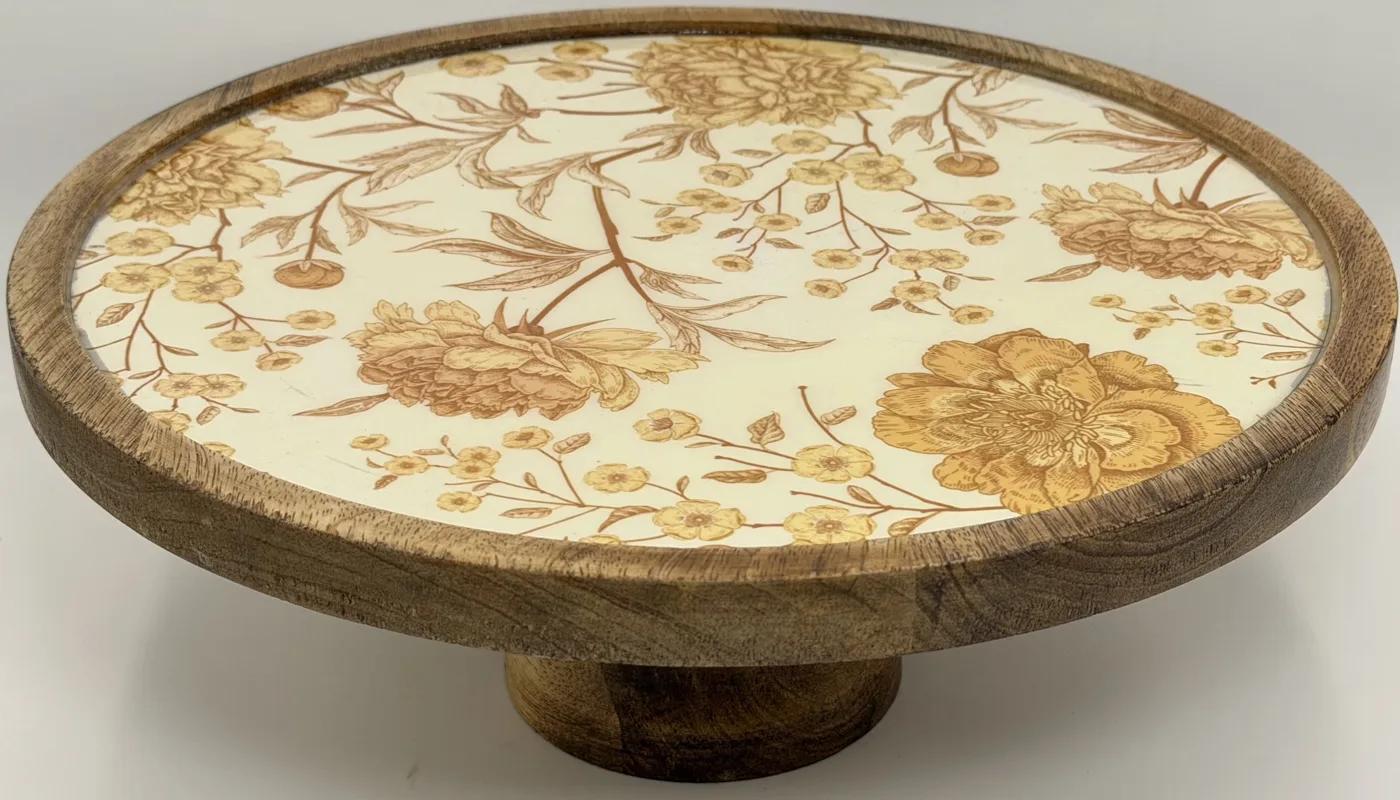 Double Layer Dessert Stand in the Golden Botanica design