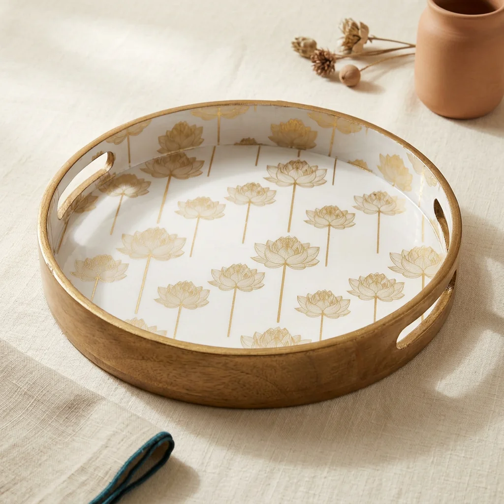 Round Trays (SL) 12" in Kamal design