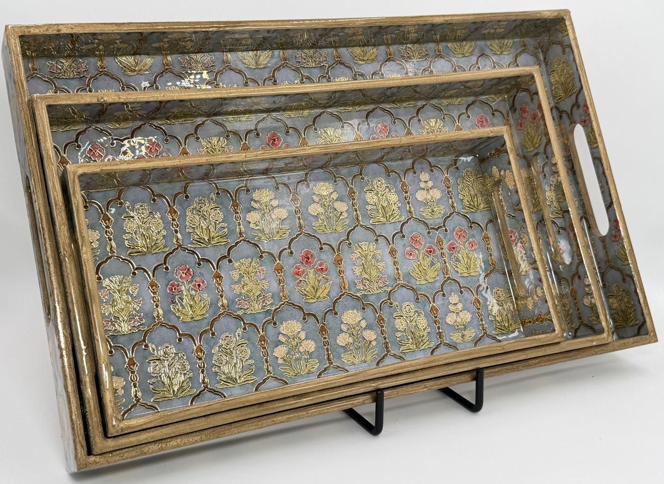 3 PC Tray Set 16x10" in the Guljaal design