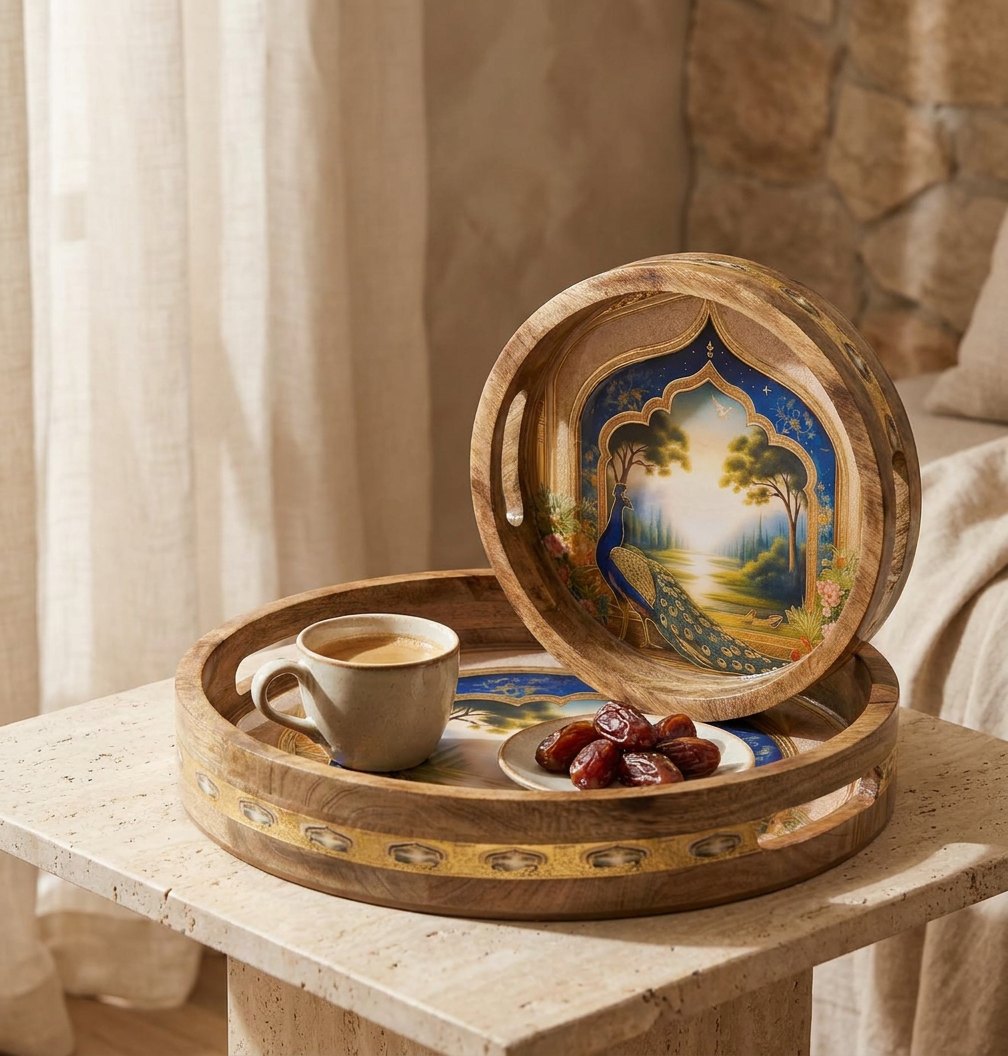 2 PC Tray Set 15MM (RN) in Bagh design