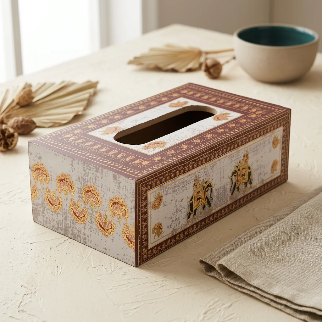 Tissue Box in the Shikar design