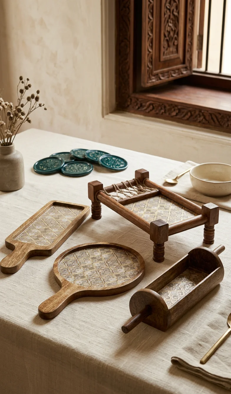 Khatiya Platter Set in Jaali design