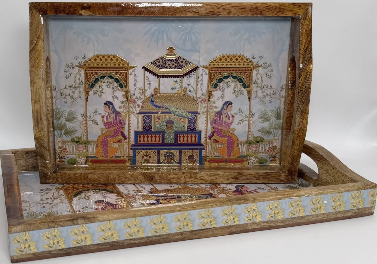 2 PC Tray Set 15MM (HH) in the Rajmahal design