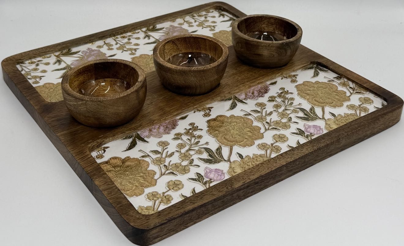 3 Bowl Platter (SQ) in the Guldasta design