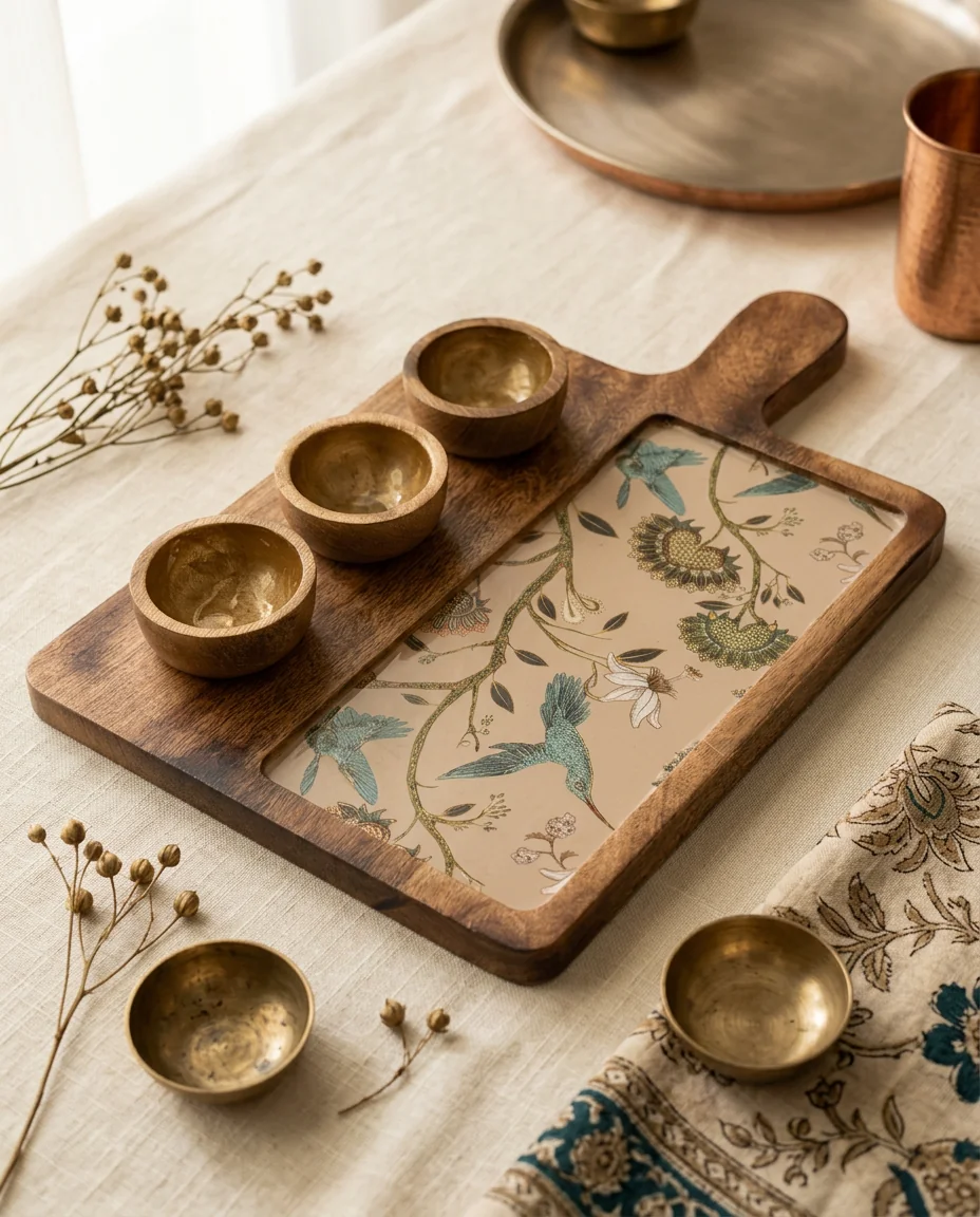 Entertainer Duo — curated wooden tableware set