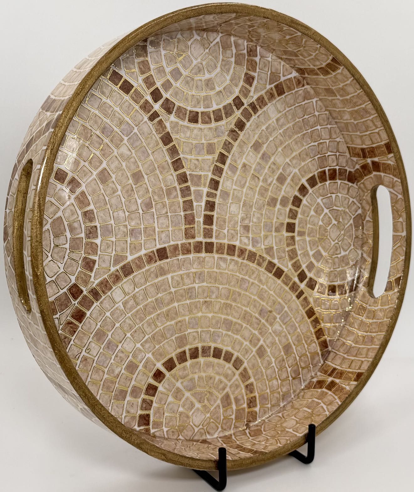 Round Trays (SL) 12" in the Mother of Pearl design